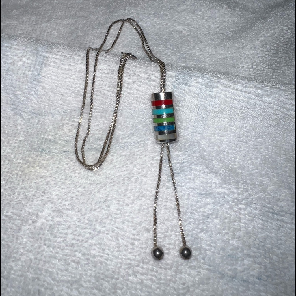 Barse Multi-Color Necklace 925 Silver